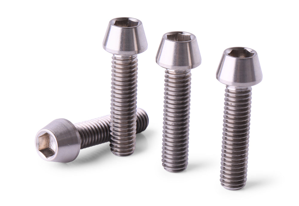 M6x25 Titanium Screws Allen Hex Tapered Socket Cap Head 4