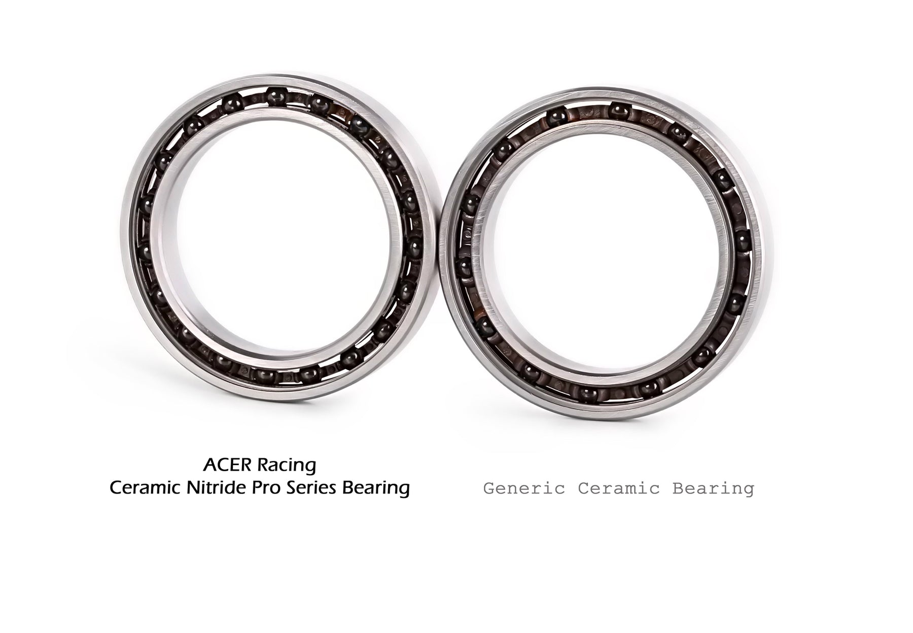 7x13x4mm Ceramic Ball Bearings MR137 By ACER Racing - High-Speed, Low Friction