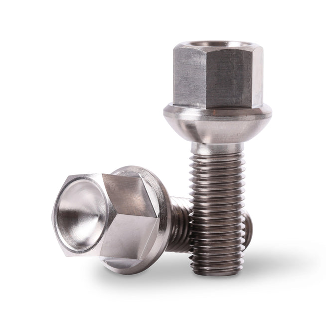 thumbnail image 2 of Titan-x M12 X 100mm Titanium Race Bolts – Fine 1.25mm Pitch, Drilled – Made In UK (M12x95HD) 2 of 3